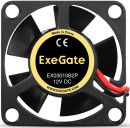 Вентилятор 12В DC ExeGate EX03010B2P (30x30x10 мм, 2-Ball (двойной шарикоподшипник), 2pin, 10500RPM, 29,5dBA)2