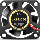 Вентилятор 12В DC ExeGate EX04010B2P (40x40x10 мм, 2-Ball (двойной шарикоподшипник), 2pin, 5500RPM, 26dBA)2