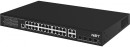 Управляемый L2 PoE коммутатор Gigabit Ethernet на 24 RJ45 PoE + 4 x GE Combo Uplink порта. Порты: 24 x GE (10/100/1000 Base-T) с поддержкой PoE (IEEE 802.3af/at), 4 x GE Combo Uplink (RJ45 + SFP). Соответствует стандартам PoE IEEE 802.3af/at.  Автоматическое определение и режим антизависания PoE устройств. Мощность PoE на порт - до 30W. Суммарная мощность PoE до 400W. Поддержка режима CCTV: Увеличение расстояния передачи данных и питания до 250м. Встроенная грозозащита 3kV на порт. Питание: AC103