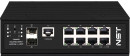 Промышленный управляемый (L2+) HiPoE коммутатор Gigabit Ethernet на 8GE PoE + 2 GE SFP порта с функцией мониторинга температуры/ влажности/ напряжения. Порты: 1 x GE (10/100/1000Base-T) с PoE BT (до 90W) + 7 x GE (10/100/1000Base-T) с PoE (до 30W) + 2 x GE SFP (1000Base-X). Уровень управления L2+. Соответствует стандартам PoE IEEE 802.3af/at/bt. Автоматическое определение и режим антизависания PoE устройств. управление питанием. Суммарная мощность PoE до 300W.Встроенная система мониторинга темпе2