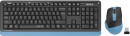 Клавиатура + мышь A4Tech Fstyler FGS1035Q клав:черный/синий мышь:черный/синий USB беспроводная Multimedia (FGS1035Q NAVY BLUE)2