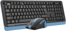Клавиатура + мышь A4Tech Fstyler FGS1035Q клав:черный/синий мышь:черный/синий USB беспроводная Multimedia (FGS1035Q NAVY BLUE)3