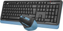 Клавиатура + мышь A4Tech Fstyler FGS1035Q клав:черный/синий мышь:черный/синий USB беспроводная Multimedia (FGS1035Q NAVY BLUE)4