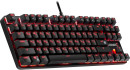 Игровая клавиатура DEFENDER MECHANOID чёрная (USB , SNK Brown, красная подсветка, 87 кл., GK-581)2