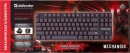 Игровая клавиатура DEFENDER MECHANOID чёрная (USB , SNK Brown, красная подсветка, 87 кл., GK-581)3