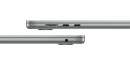 Ноутбук Apple MacBook Air A3114 15.3" 2880x1864 Apple -M3 SSD 256 Gb 8Gb WiFi (802.11 b/g/n/ac/ax) Bluetooth 5.3 Apple M3 10-core серый macOS MRYM3ZA/A6