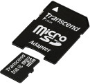 Карта памяти Micro SDHC 8GB Class 4 Transcend TS8GUSDHC4 + адаптер SD3