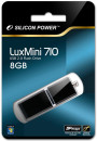 Флешка USB 8Gb Silicon Power lux mini series 710 SP008GBUF2710V1K черный6