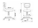 Кресло Buro CH-299/G/15-48 спинка сетка серый сиденье серый 15-486