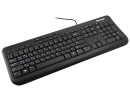 Клавиатура проводная Microsoft Wired Keyboard 600 USB черный ANB-00018