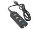 Концентратор USB 2.0 ORIENT ТА-100N/L 4 x USB 2.0 черный