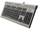 Клавиатура проводная A4TECH KLS-7MUU Slim USB черный серый3