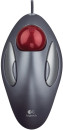 Мышь проводная Logitech Trackman Marble серый USB 910-0008082