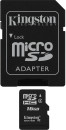 Карта памяти Micro SDHC 16GB Class 4 Kingston SDC4/16GB + адаптер SD2