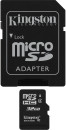 Карта памяти Micro SDHC 32GB Class 4 Kingston SDC4/32GB + адаптер SD2