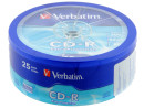 Диски CD-R Verbatim 700Mb 52x Shrink 25шт 43726
