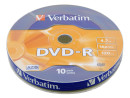 Диски DVD-R Verbatim 16x 4.7Gb Shrink 10шт 43729