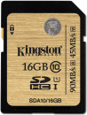 Карта памяти SDHC 16GB Class 10 Kingston SDA10/16GB
