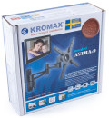 Кронштейн Kromax ASTRA-9 Grey, LCD/LED 15-40" настенный, 5 ст. свободы, 3D вращение,VESA 75/100/200*100/200, max 15 кг3