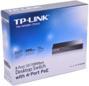 Коммутатор TP-LINK TL-SF1008P неуправляемый 8 портов 10/100Mbps 4x15W PoE5