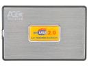 Внешний контейнер для HDD 2.5" SATA AgeStar SUB2A11 USB2.0 серебристый2