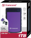 Внешний жесткий диск 2.5" USB3.0 1 Tb Transcend StoreJet 25H TS1TSJ25H3P черный/фиолетовый6
