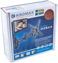 Кронштейн Kromax ASTRA-9 темно-серый 15-40" 5 степеней свободы 3D вращение VESA 200х200мм до 15кг4