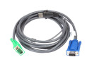 Кабель ATEN KVM Cable 2L-5203U Кабель для KVM: USB(Am)+DB15(m) (PC) -на- SPHD15(m) (KVM), 3м2
