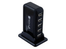 Концентратор USB 2.0 ORIENT KE-700N — черный