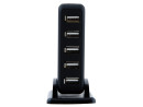 Концентратор USB 2.0 ORIENT KE-700N — черный3