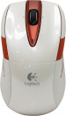 Мышь беспроводная Logitech M525 белый красный USB 910-0026853