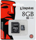 Карта памяти Micro SDHC 8GB Class 4 Kingston SDC4/8GB/SP