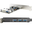 Контроллер PCI-E Orient VA-3U31PE USB3.0 3ext 1int Retail3