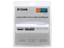 Концентратор USB 3.0 D-Link DUB-1342 3 х USB 3.0 белый
