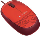 Мышь проводная Logitech M105 красный USB3