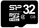 Карта памяти Micro SDHC 32GB Class 4 Silicon Power SP032GBSTH004V10-SP + адаптер SD2