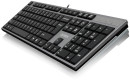 Клавиатура проводная A4TECH KD-300 USB черный серый4
