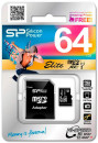 Карта памяти Micro SDXC 64GB Class 10 Silicon Power UHS-I Elite SP064GBSTXBU1V10-SP2