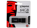 Флешка 64Gb Kingston DT100G3/64GB USB 3.0 черный