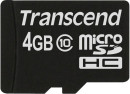 Карта памяти Micro SDHC 4Gb Class 10 Transcend TS4GUSDC102