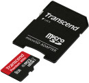 Карта памяти Micro SDHC 8GB Class 10 Transcend TS8GUSDU1 400x + SD-адаптер3