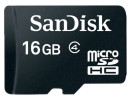 Карта памяти Micro SDHC 16Gb Class 4 Sandisk SDSDQM-016G-B352