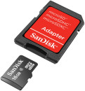 Карта памяти Micro SDHC 16Gb Class 4 Sandisk SDSDQM-016G-B35A + адаптер SD3