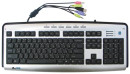 Клавиатура проводная A4TECH KLS-23MU PS/2 черный серебристый