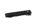 Сетевой фильтр BURO Surge Protector 2 USB 6 розеток 1.8 м черный