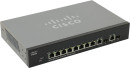 Коммутатор Cisco SF302-08 управляемый 8 портов 10/100Mbps 2x10/100/1000Mbps SRW208G-K9-G5