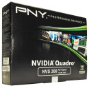 Видеокарта 512Mb PNY Quadro NVS 300 PCI-Ex1 2xDVI DMS-59 Low Profile VCNVS300X16DVI-1 Retail6