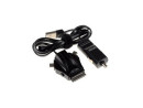 Автомобильное зарядное устройство Ginzzu GA-4310UB/S5 5В/2.1A USB + кабель для GalaxyTab mini/microUSB