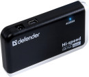 Концентратор USB 2.0 DEFENDER Quadro Infix 4 x USB 2.0 черный белый 835042