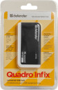 Концентратор USB 2.0 DEFENDER Quadro Infix 4 x USB 2.0 черный белый 835044